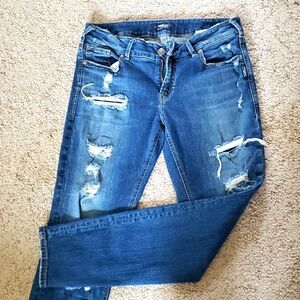 Silver Suki Skinny low rise jeans